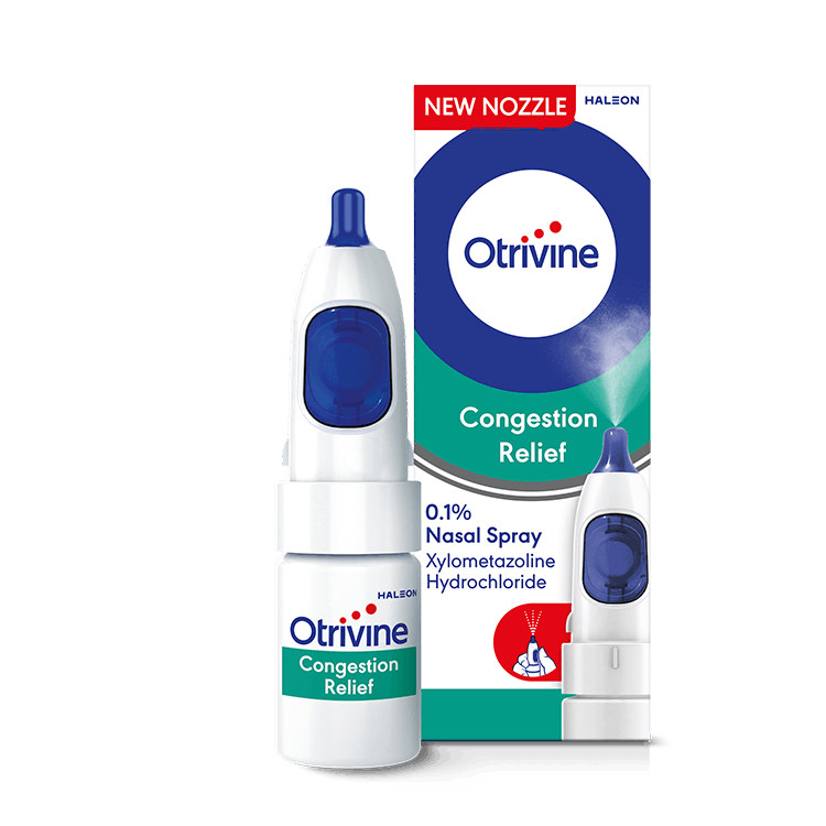 Congestion Relief For Blocked Noses 0.1 Nasal Spray Otrivine